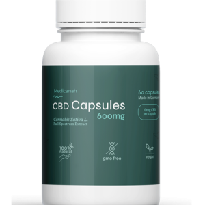 Capsule cu Ulei de Canabis CBD, Full Spectrum, Medicanah, 60 capsule, 10mg (600mg)